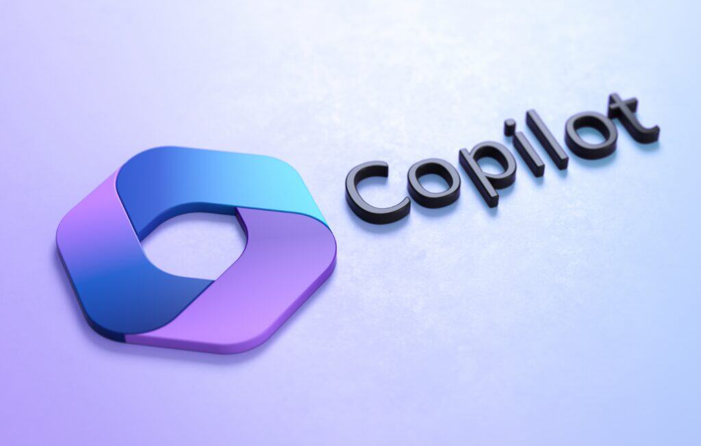 Logo with text 'Copilot' design